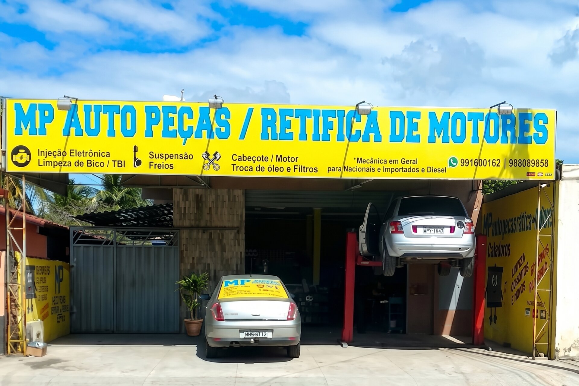 Fachada da MP Retífica em Natal/RN